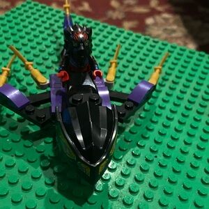 Lego Black and Purple Ninja Sea Speeder with Gold Accents